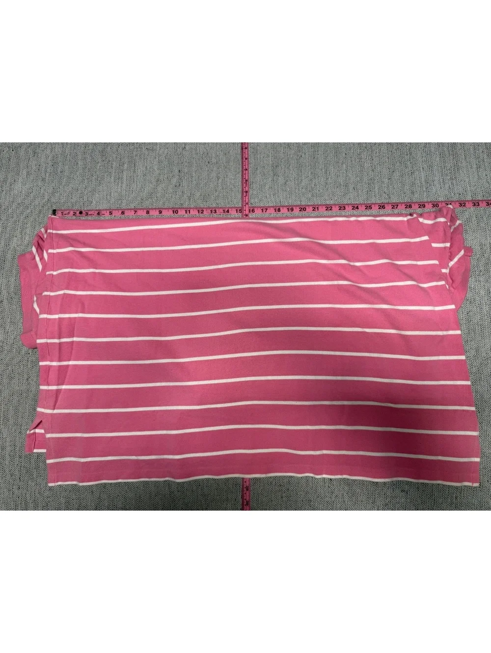 Polo Ralph Lauren Pink Striped Polo Shirt 4XB Big Size